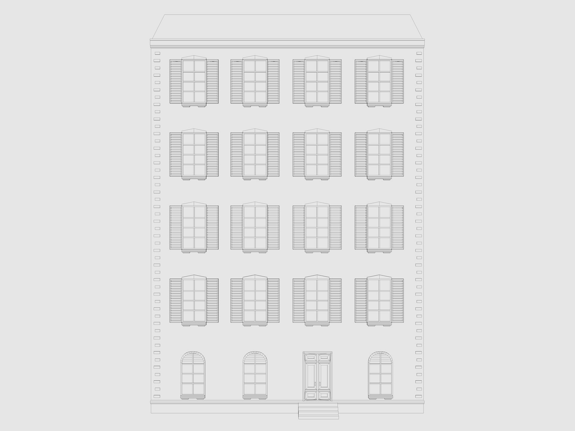 Cartoon Building 3 Low-poly 3D model_7