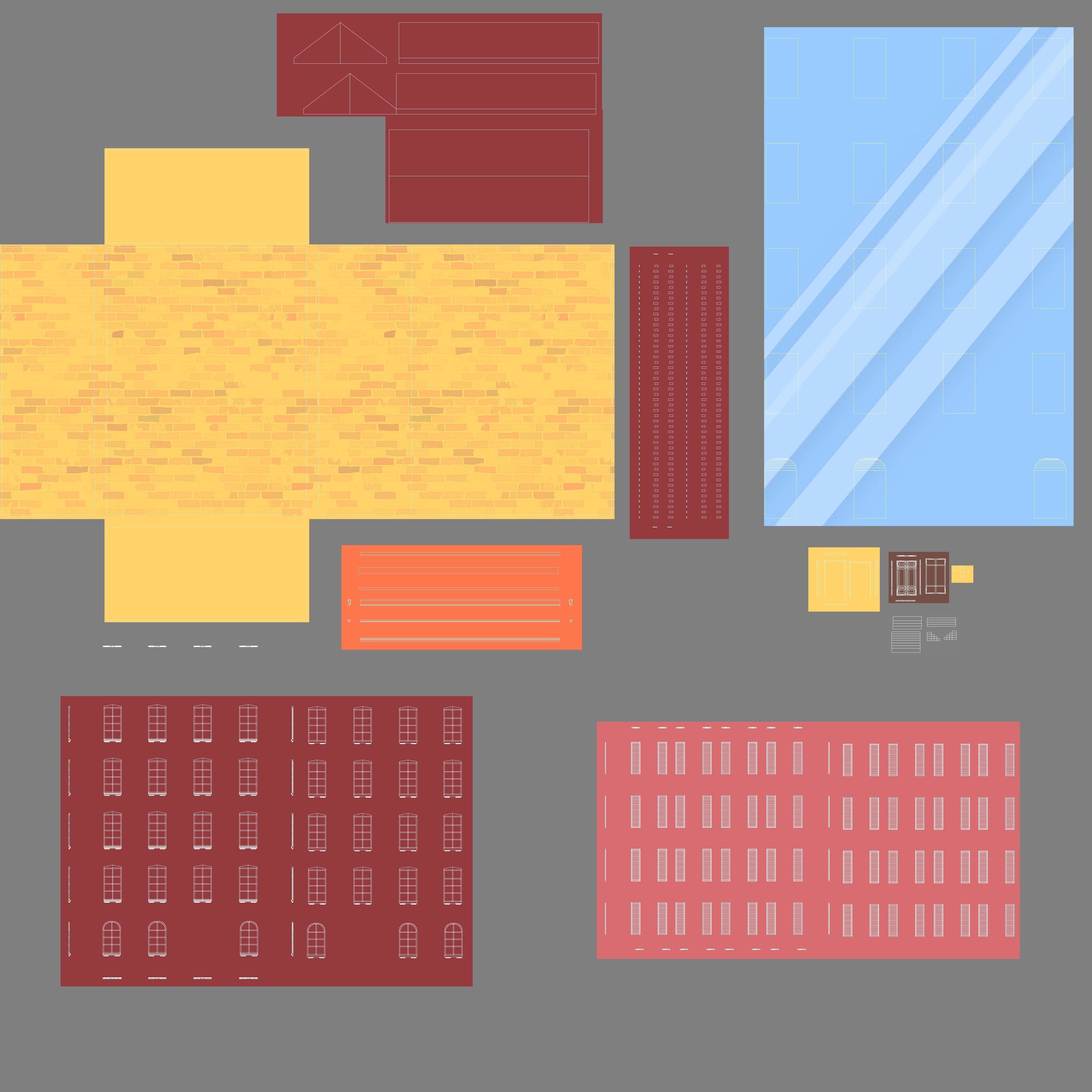 Cartoon Building 3 Low-poly 3D model_10