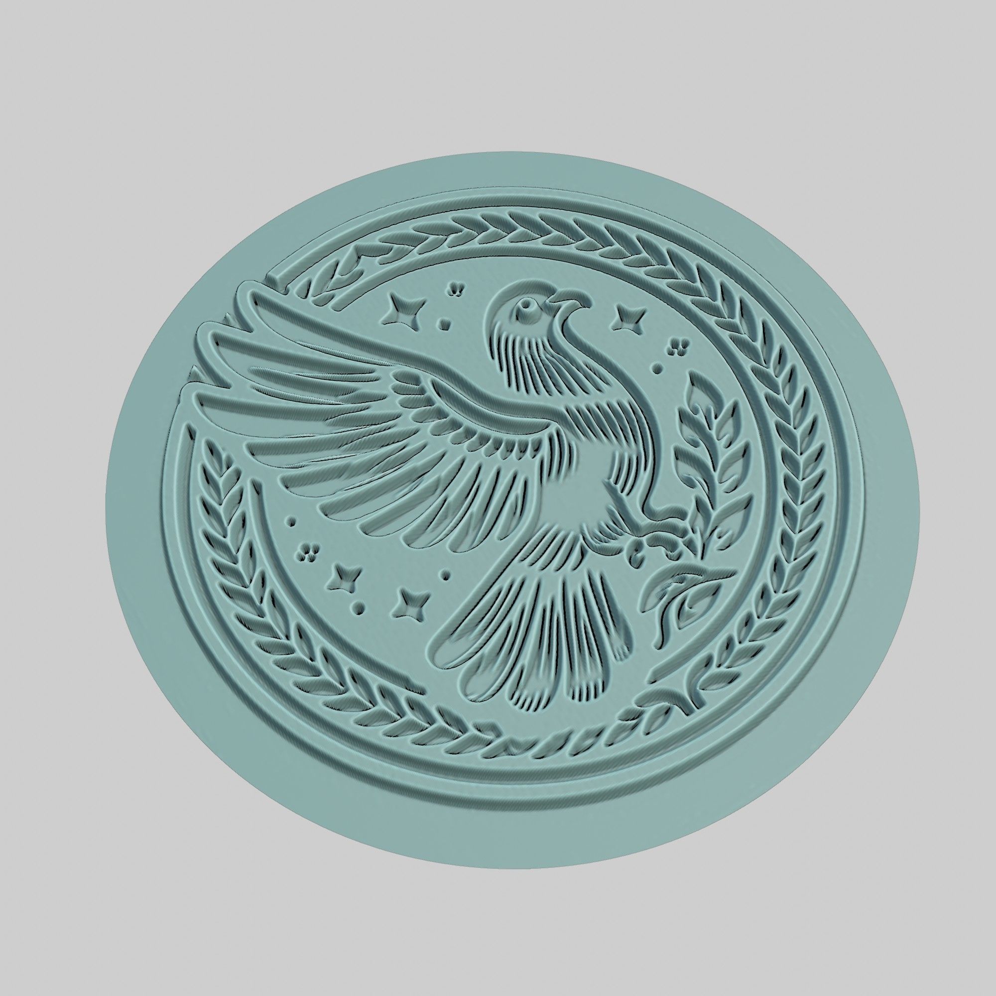 Pigeon Animal Medallion Pigeon Print Model 3D print model_3