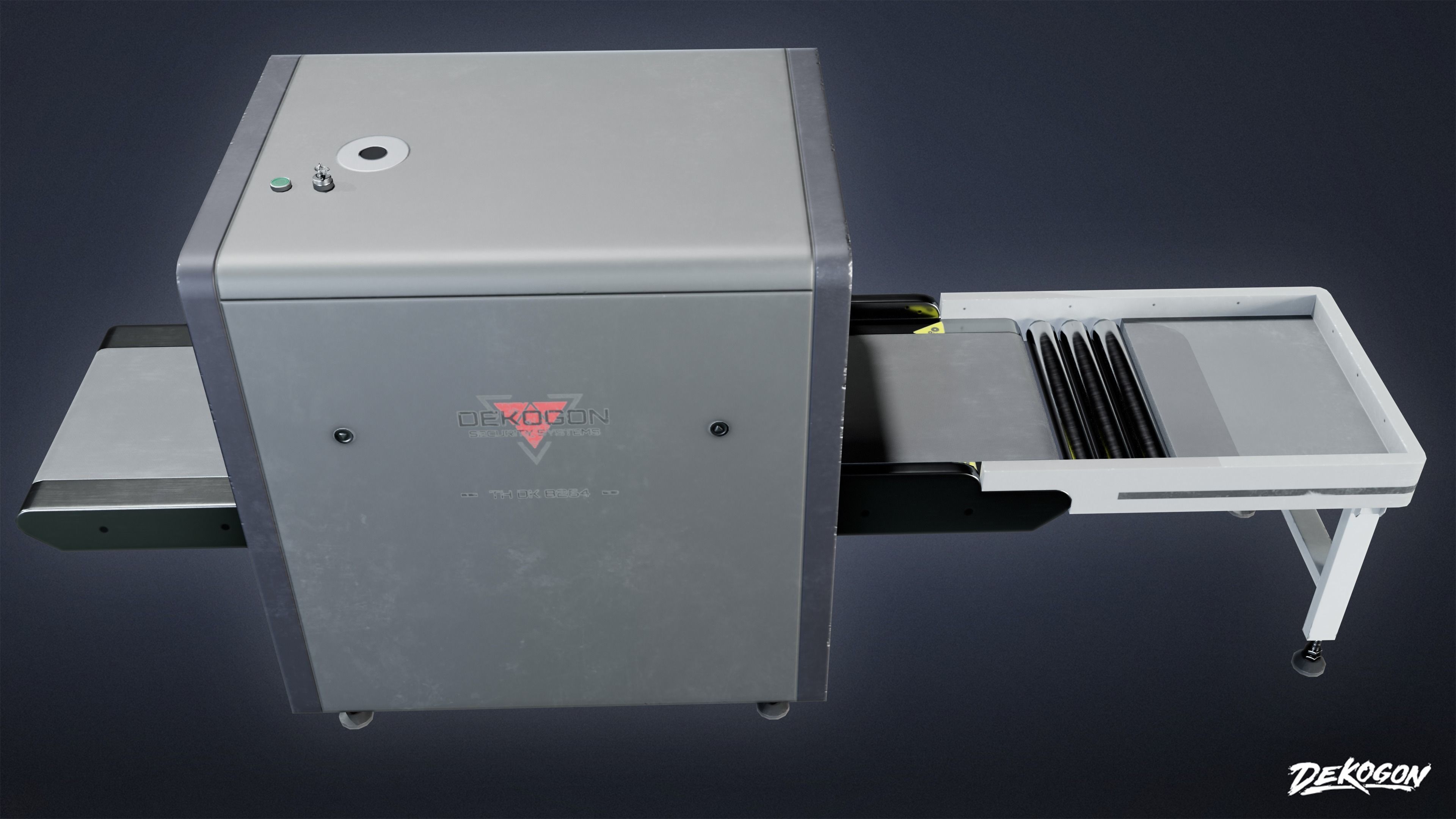 BANK HEIST - Xray Machine 01 - LOW POLY Low-poly 3D model_2