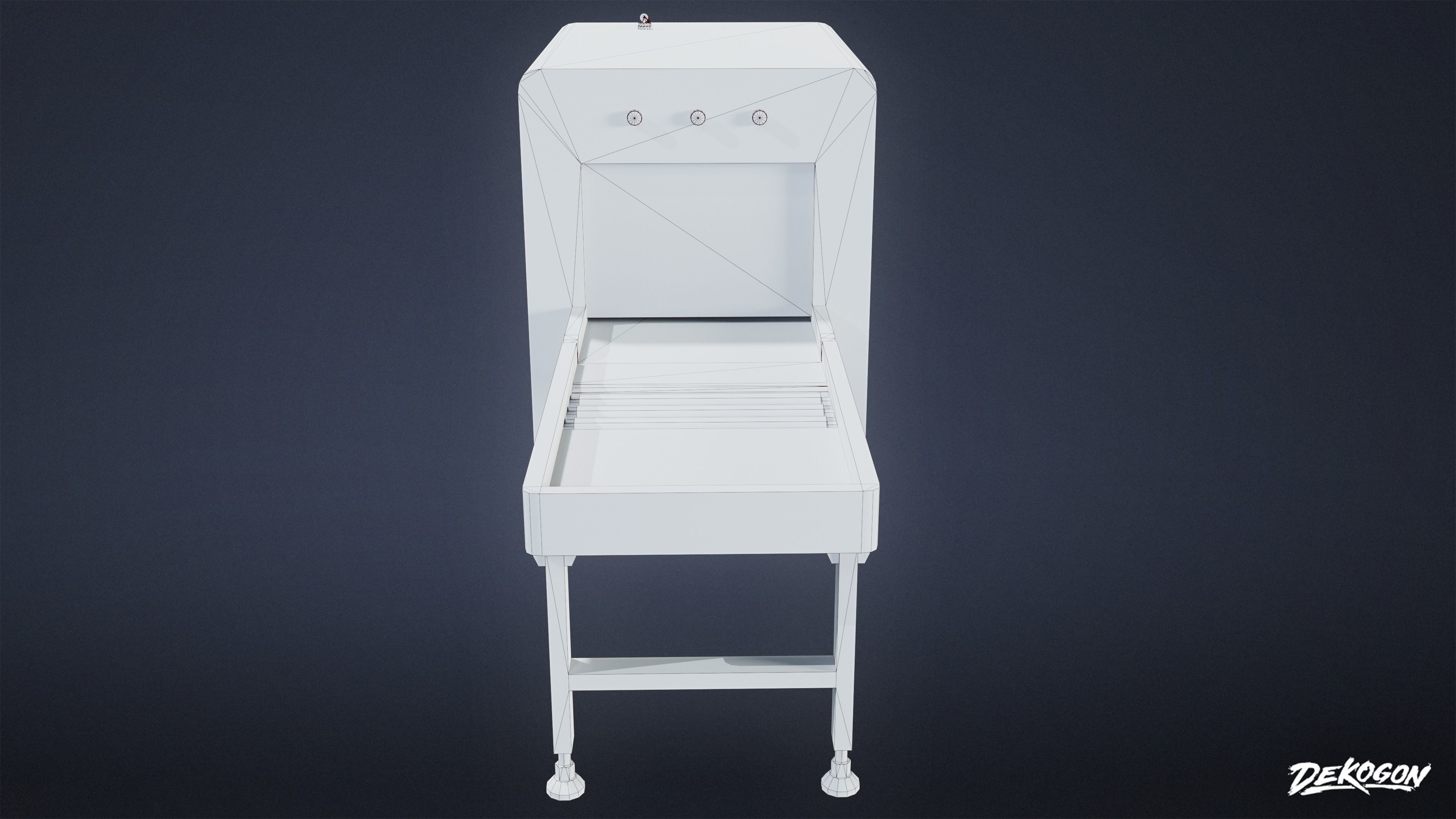 BANK HEIST - Xray Machine 01 - LOW POLY Low-poly 3D model_8