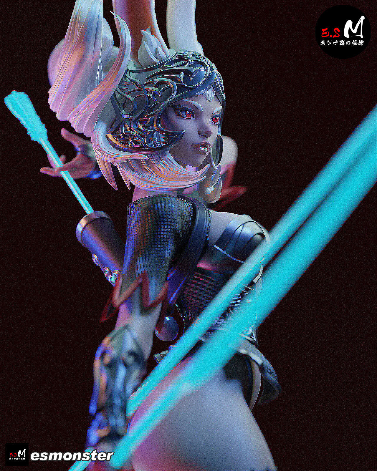 Fran Final Fantasy CHARACTER BY ESM 3D print model_30