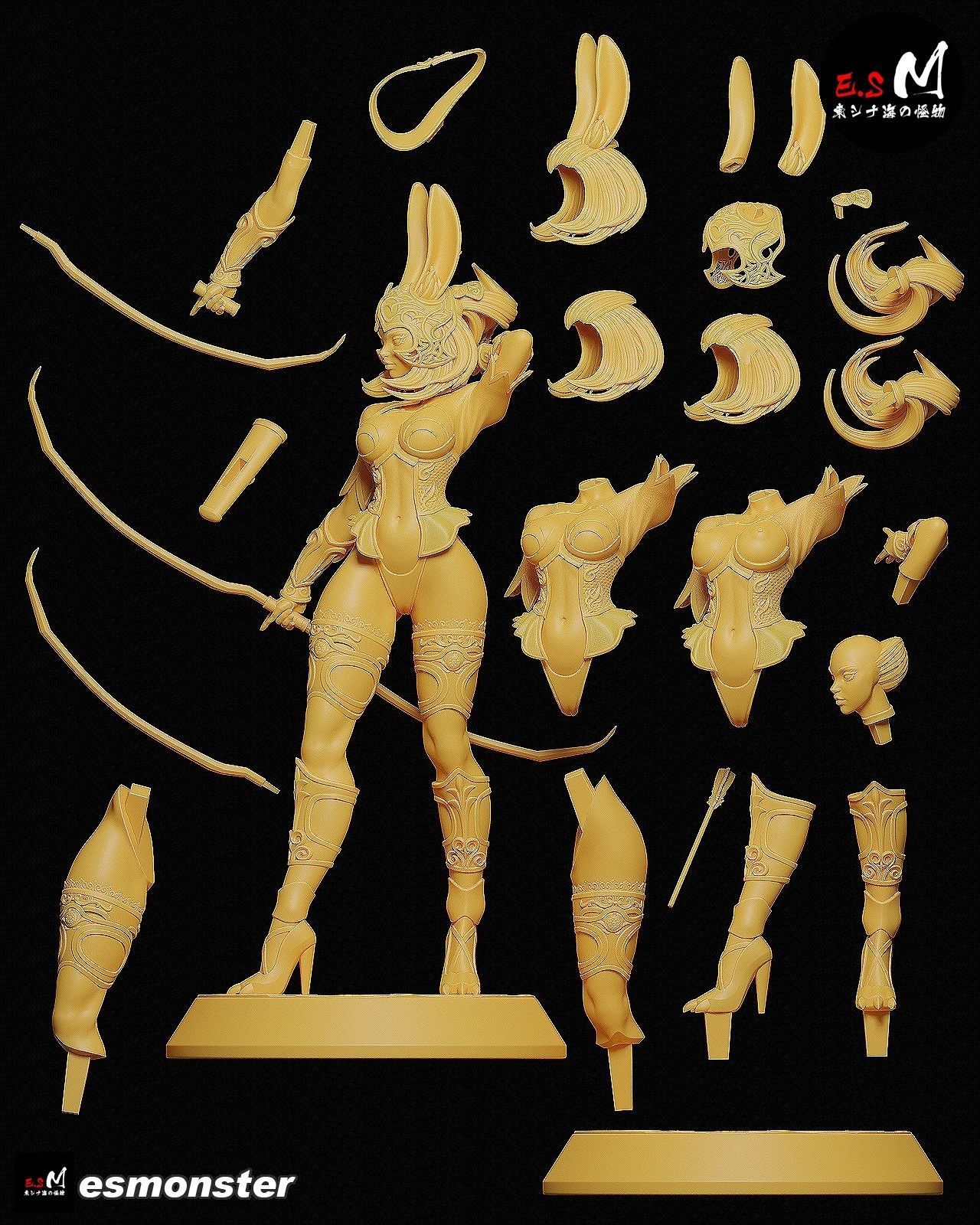 Fran Final Fantasy CHARACTER BY ESM 3D print model_35