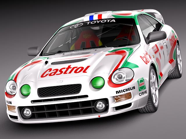 Toyota Celica GT-Four Castrol Rally 3D Model 3D model_1
