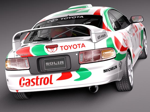 Toyota Celica GT-Four Castrol Rally 3D Model 3D model_5