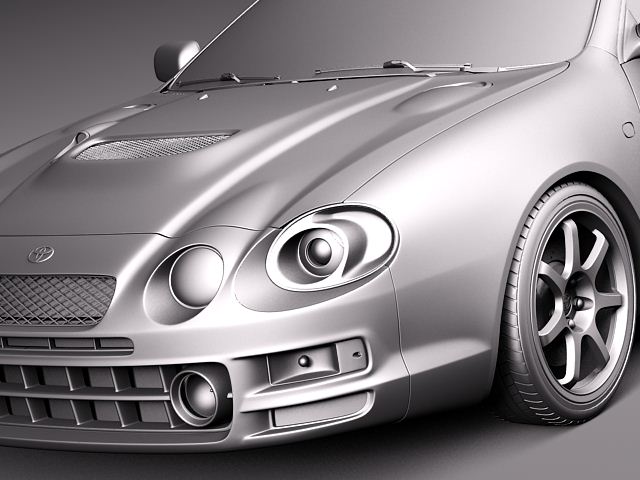 Toyota Celica GT-Four Castrol Rally 3D Model 3D model_10
