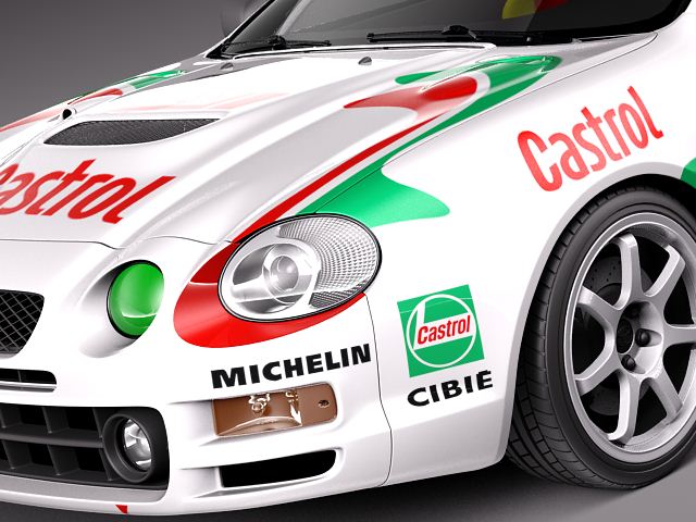 Toyota Celica GT-Four Castrol Rally 3D Model 3D model_2