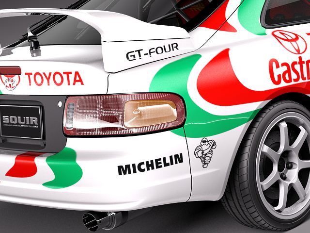 Toyota Celica GT-Four Castrol Rally 3D Model 3D model_3