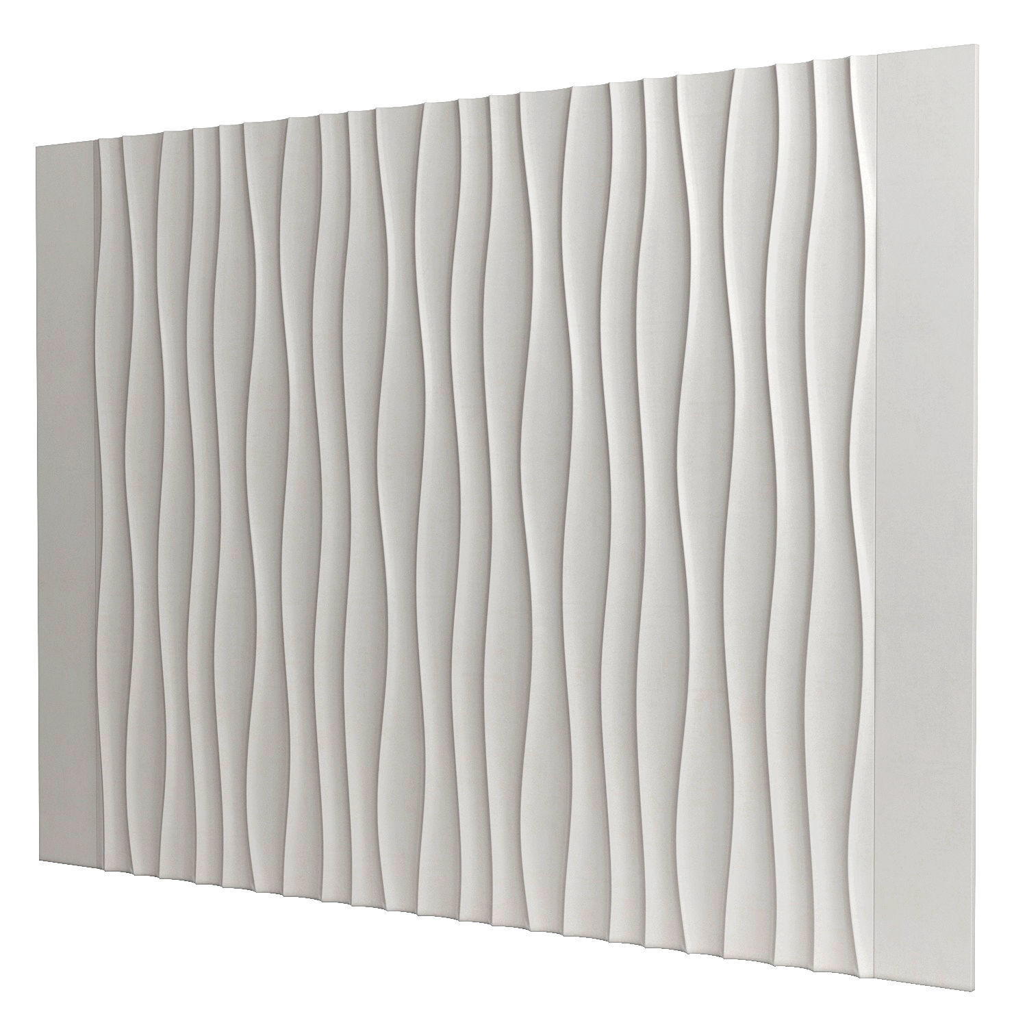 Decorativ panel wave 9 3D model_1