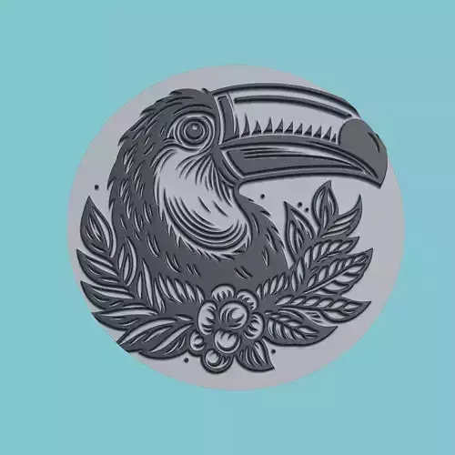 Toucan Animal Medallion Toucan Print Model