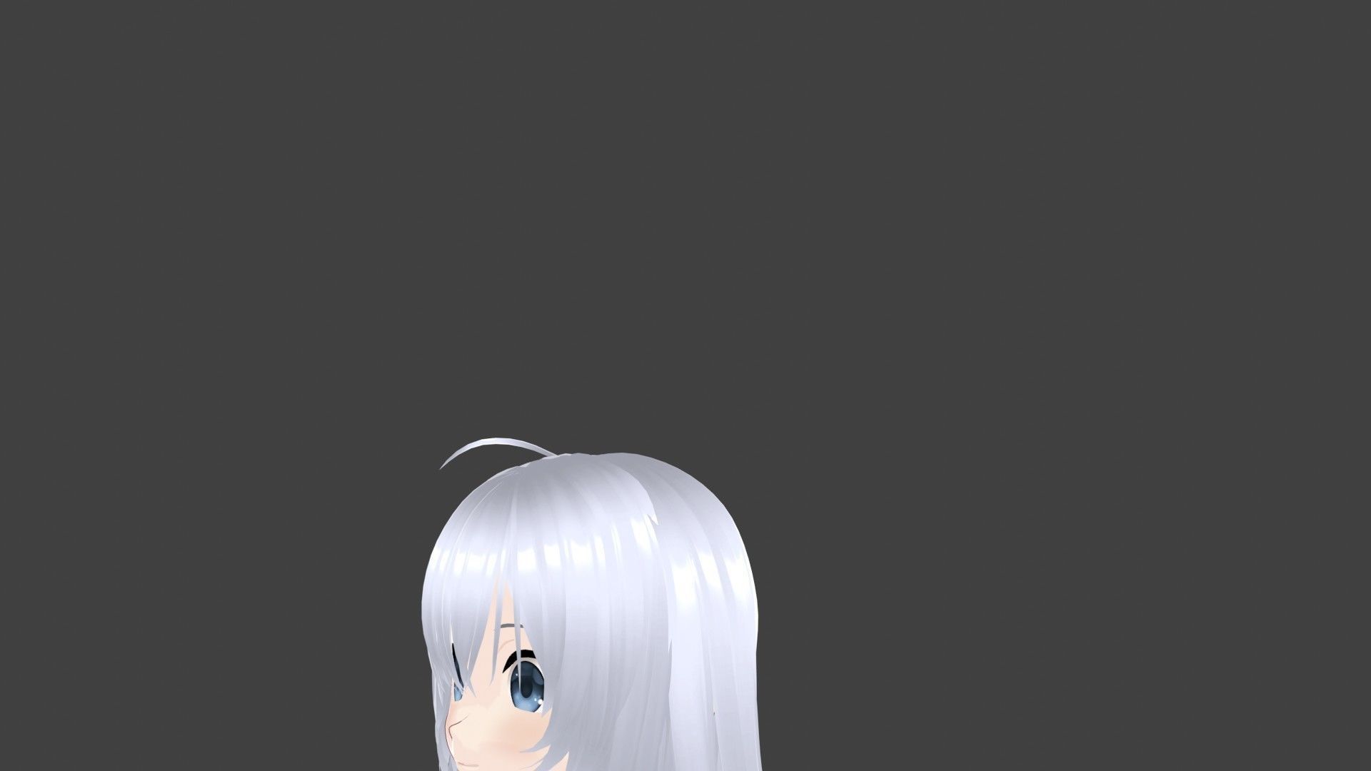 T pose rigged model - Chino Kafu anime girl 3D model Low-poly 3D model_5