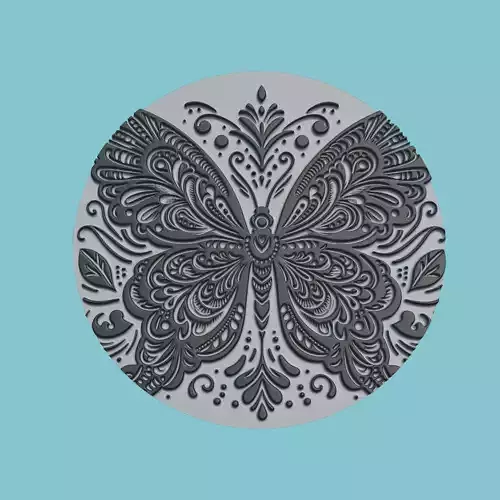 Butterfly Animal Medallion Butterfly Print Model