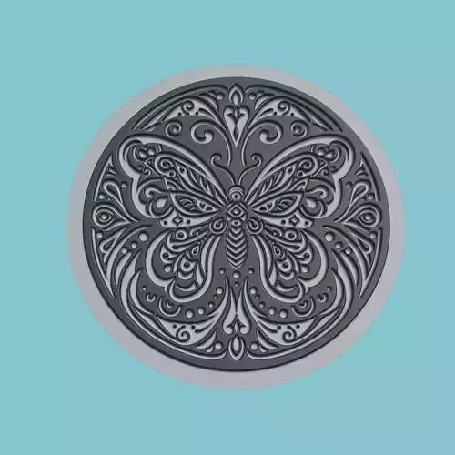 Butterfly Animal Medallion Butterfly Print Model