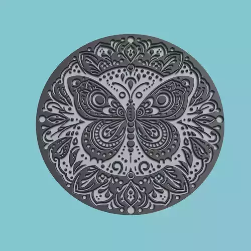 Butterfly Animal Medallion Butterfly Print Model