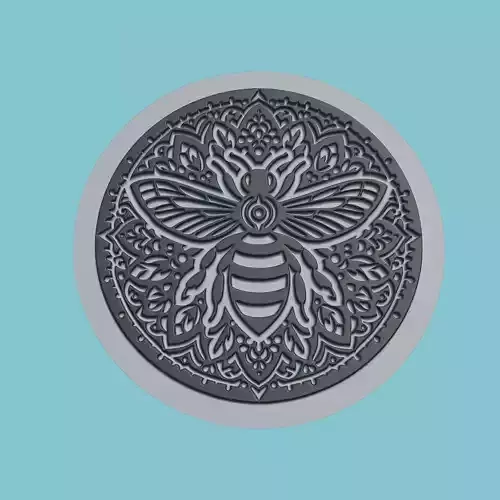 Bee Animal Medallion Bee Print Model