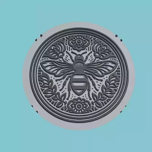 Bee Animal Medallion Bee Print Model