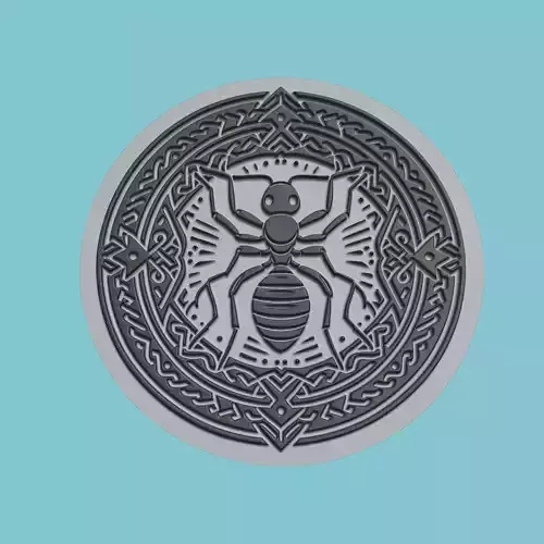 Ant Animal Medallion Ant Print Model 3D print model