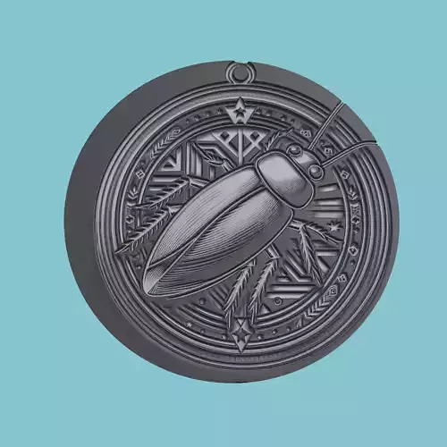 Cockroach Animal Medallion Cockroach Print Model