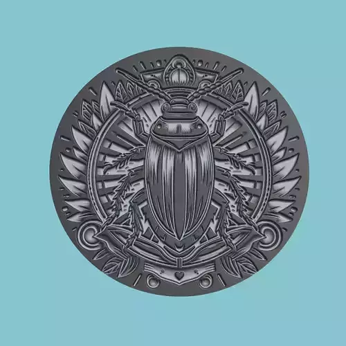 Cockroach Animal Medallion Cockroach Print Model