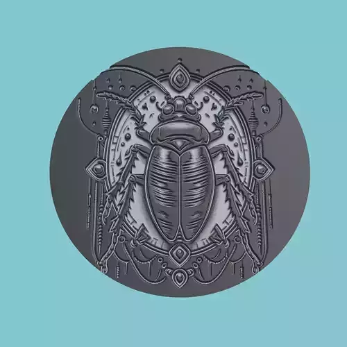 Cockroach Animal Medallion Cockroach Print Model