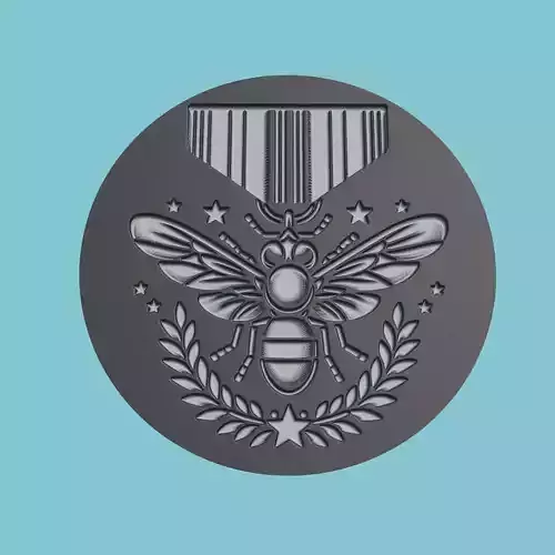 Fly Animal Medallion Fly Print Model