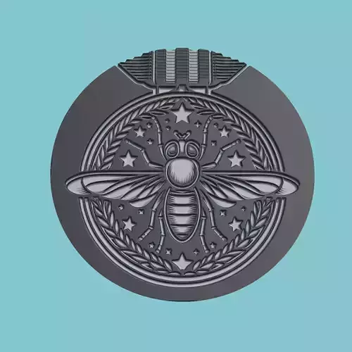 Fly Animal Medallion Fly Print Model