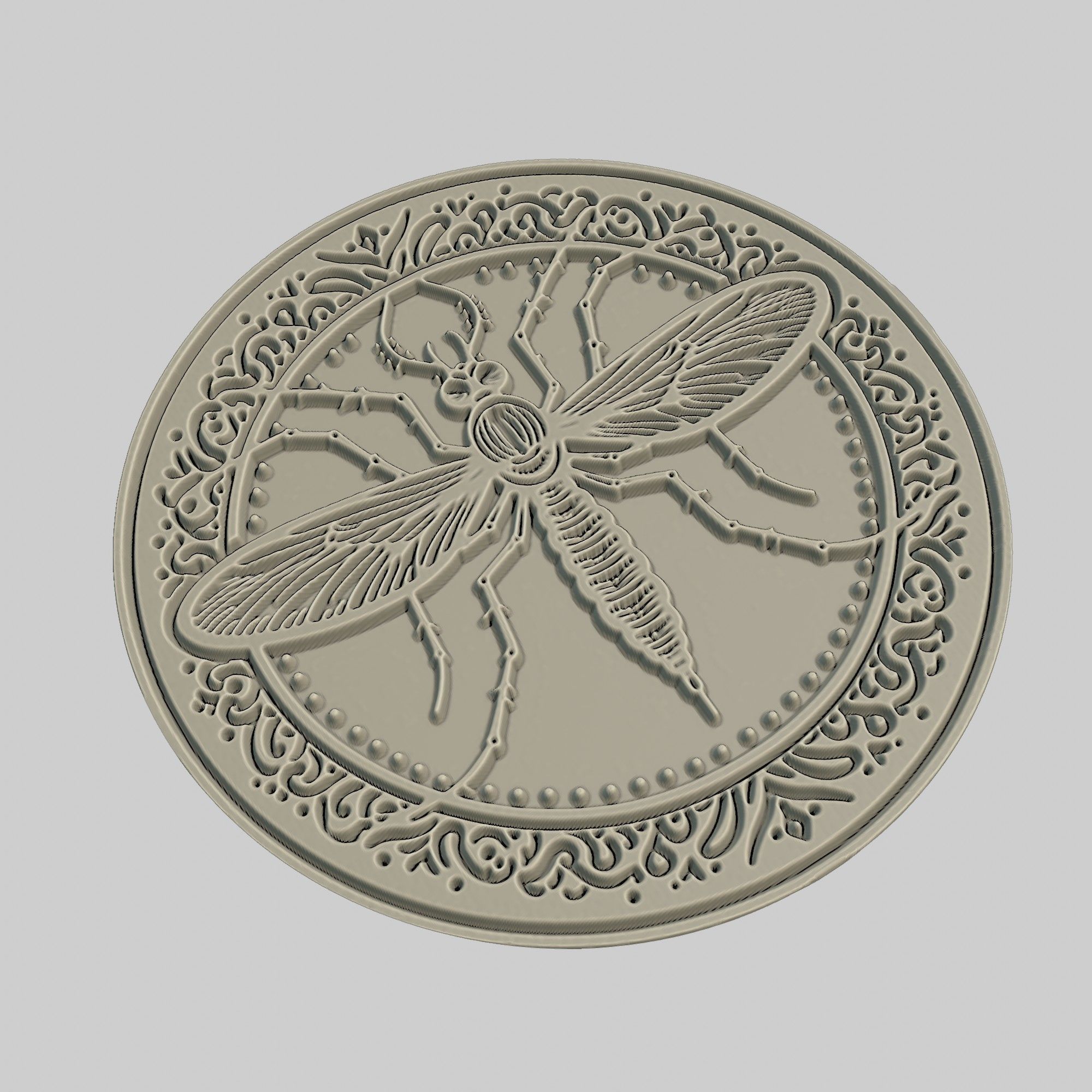 Mosquito Animal Medallion Mosquito Print Model 3D print model_3