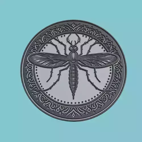 Mosquito Animal Medallion Mosquito Print Model 3D print model