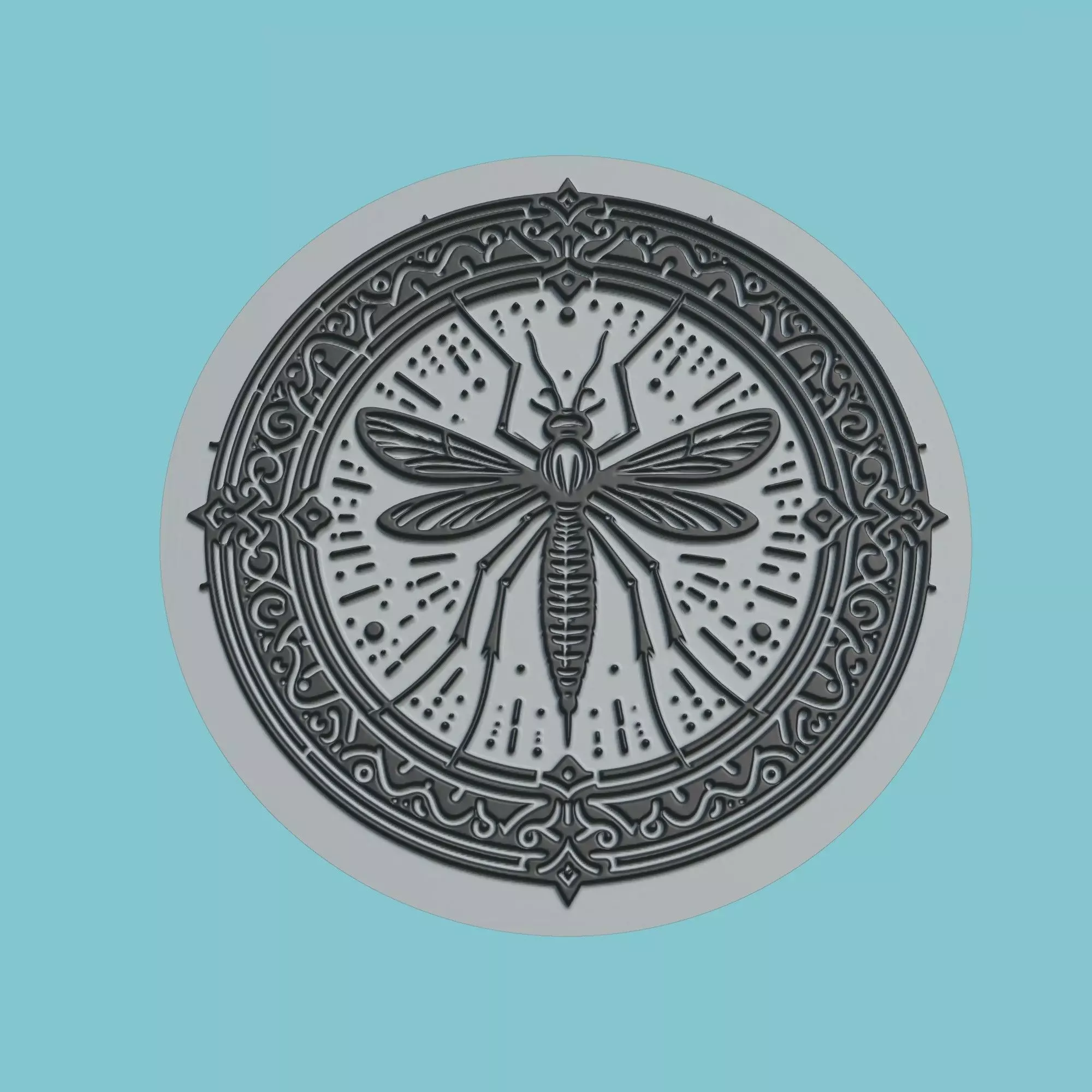 Mosquito Animal Medallion Mosquito Print Model 3D print model_0