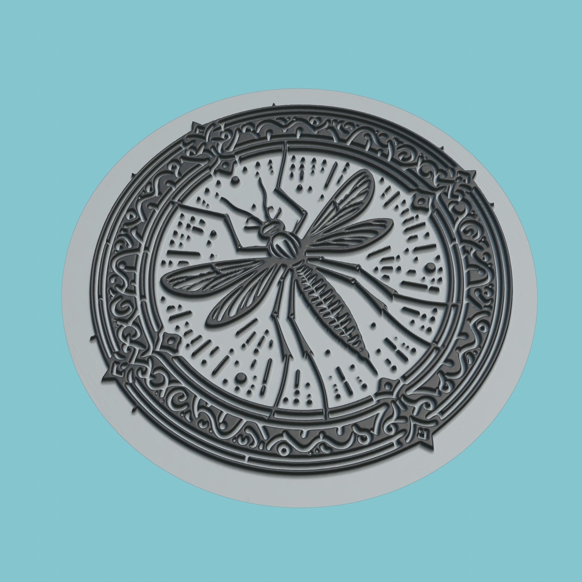 Mosquito Animal Medallion Mosquito Print Model 3D print model_1