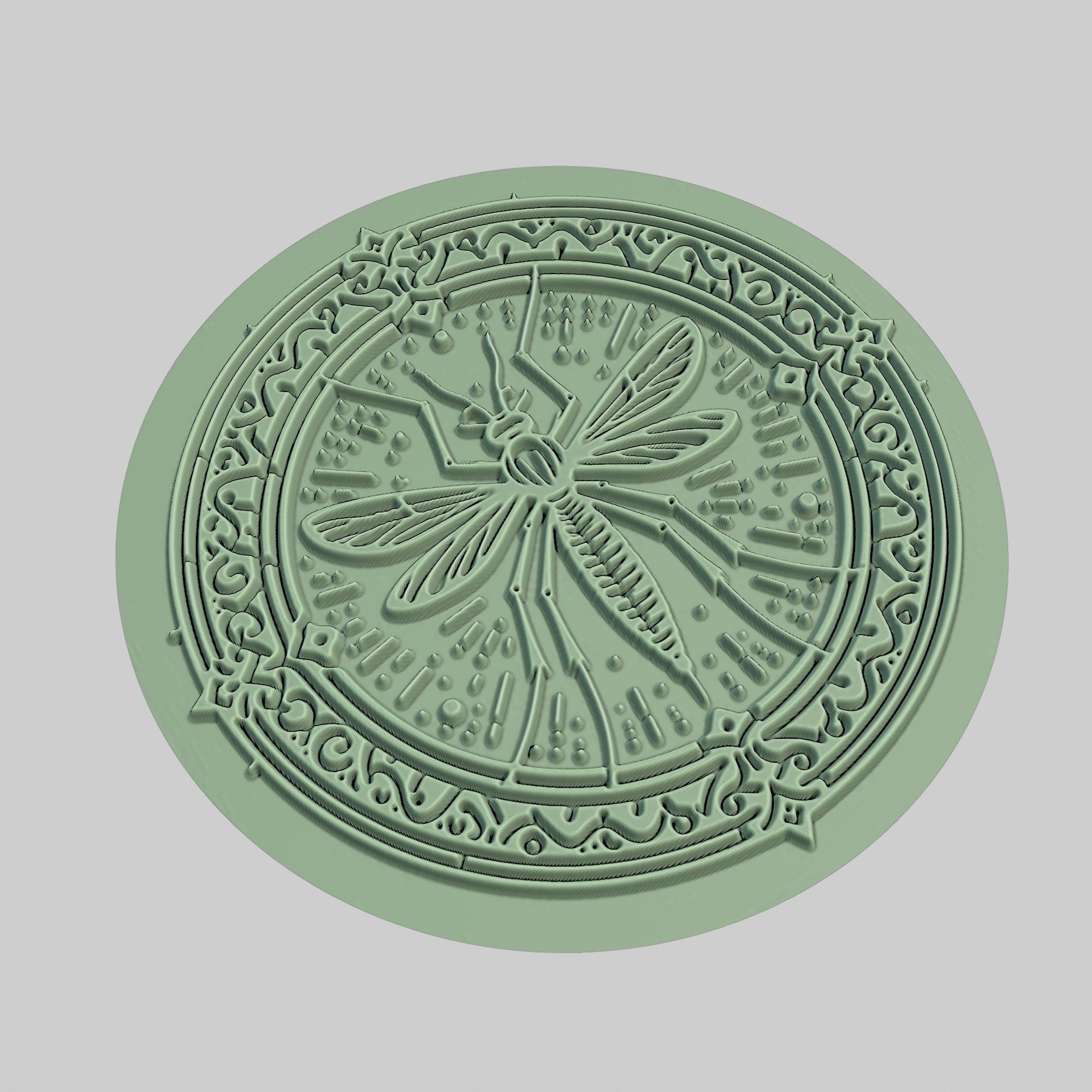 Mosquito Animal Medallion Mosquito Print Model 3D print model_3
