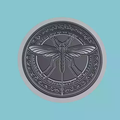 Mosquito Animal Medallion Mosquito Print Model
