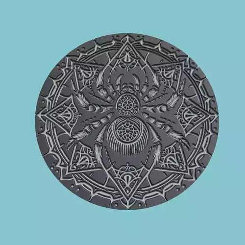 Spider Animal Medallion Spider Print Model