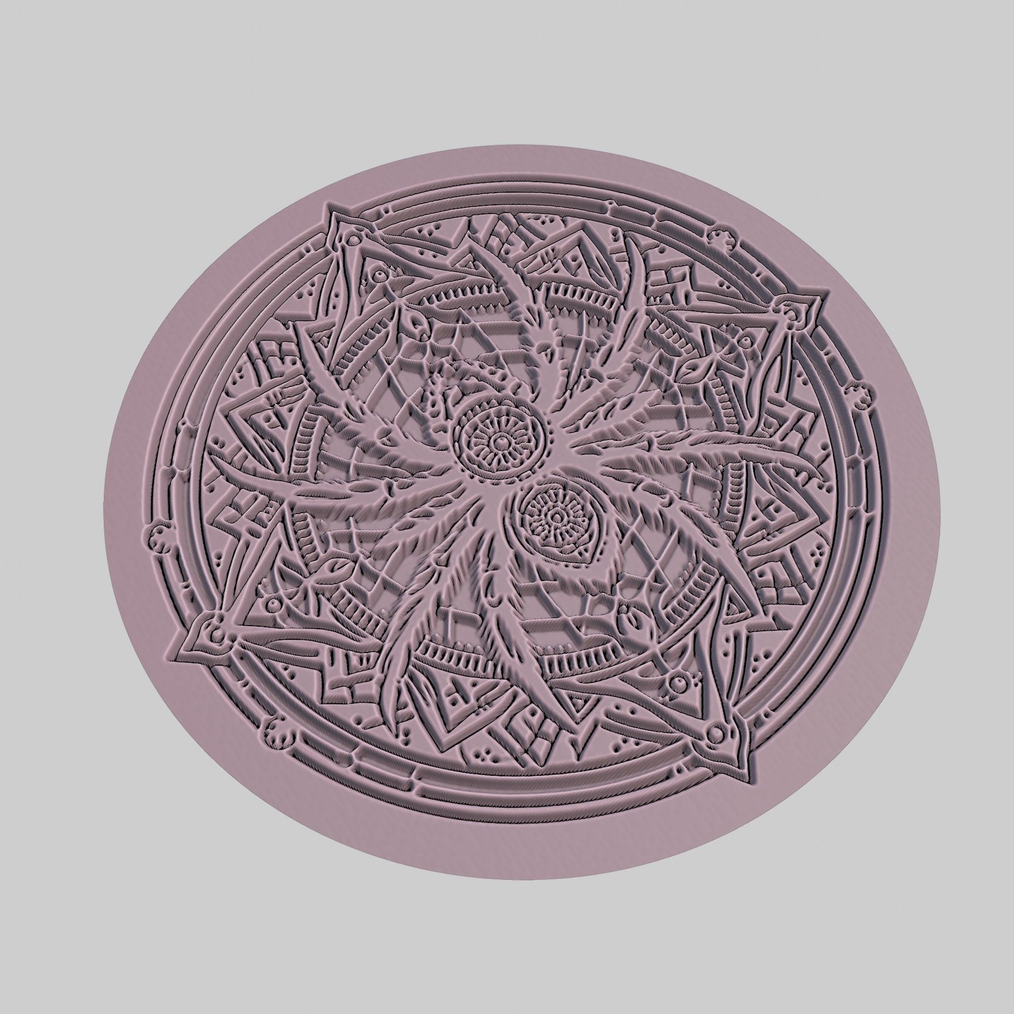 Spider Animal Medallion Spider Print Model 3D print model_3