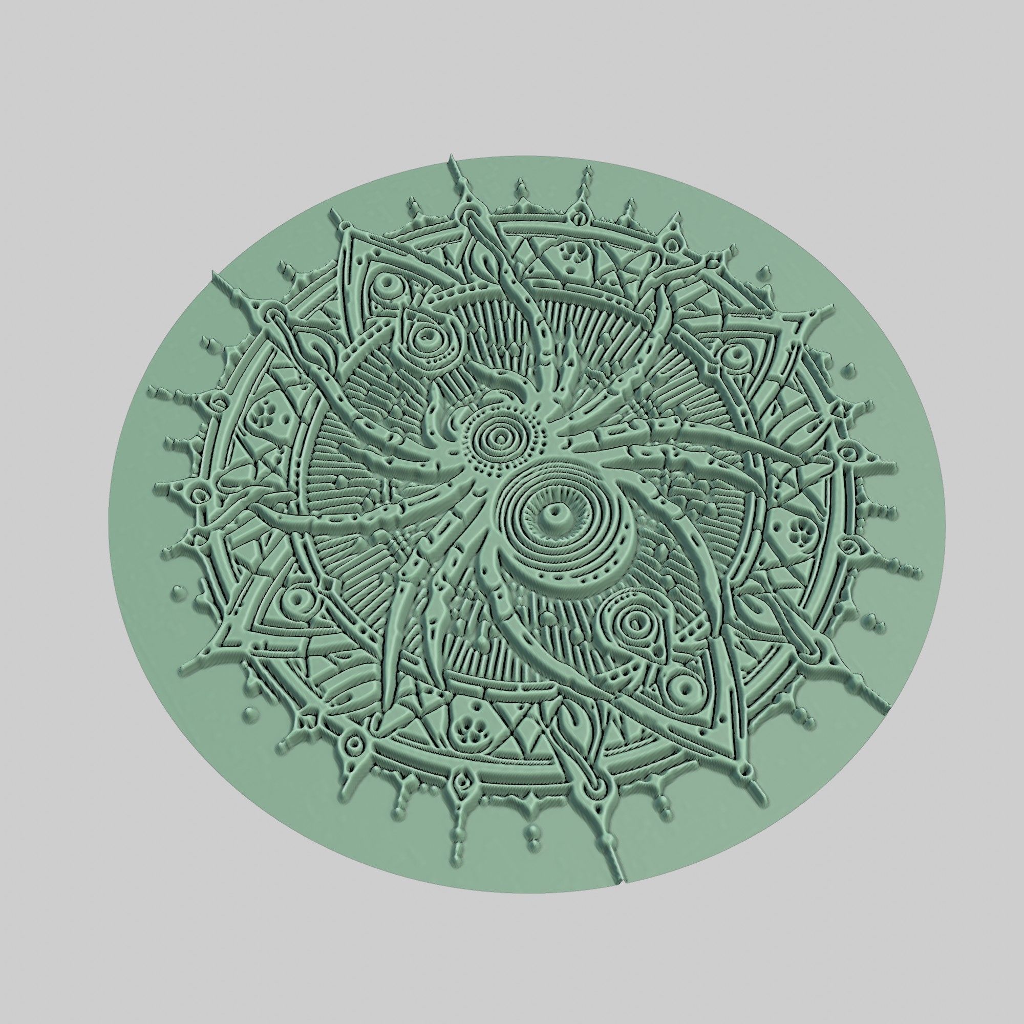 Spider Animal Medallion Spider Print Model 3D print model_3