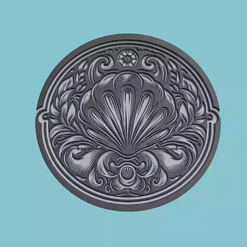 Mussel Animal Medallion Mussel Print Model