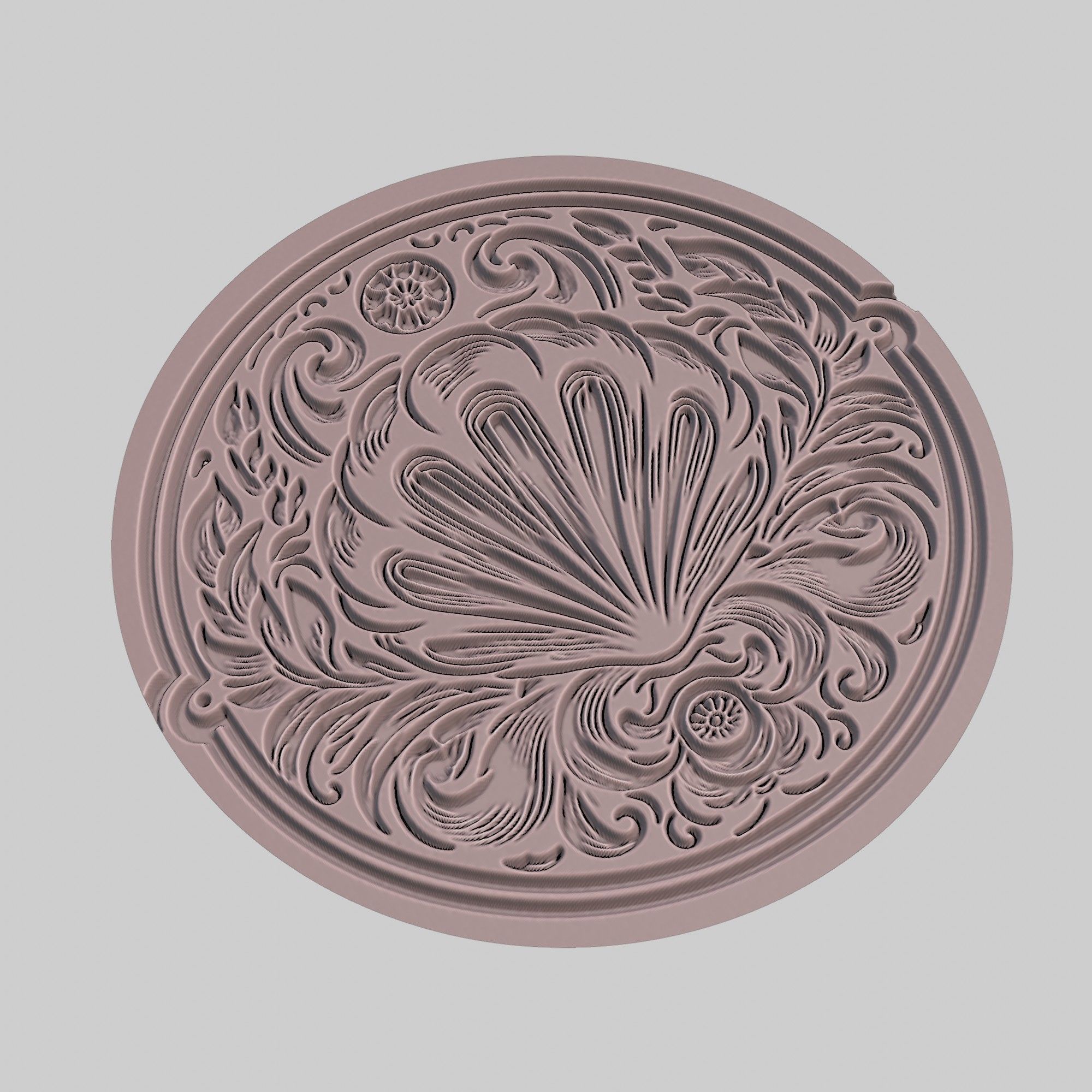 Mussel Animal Medallion Mussel Print Model 3D print model_3