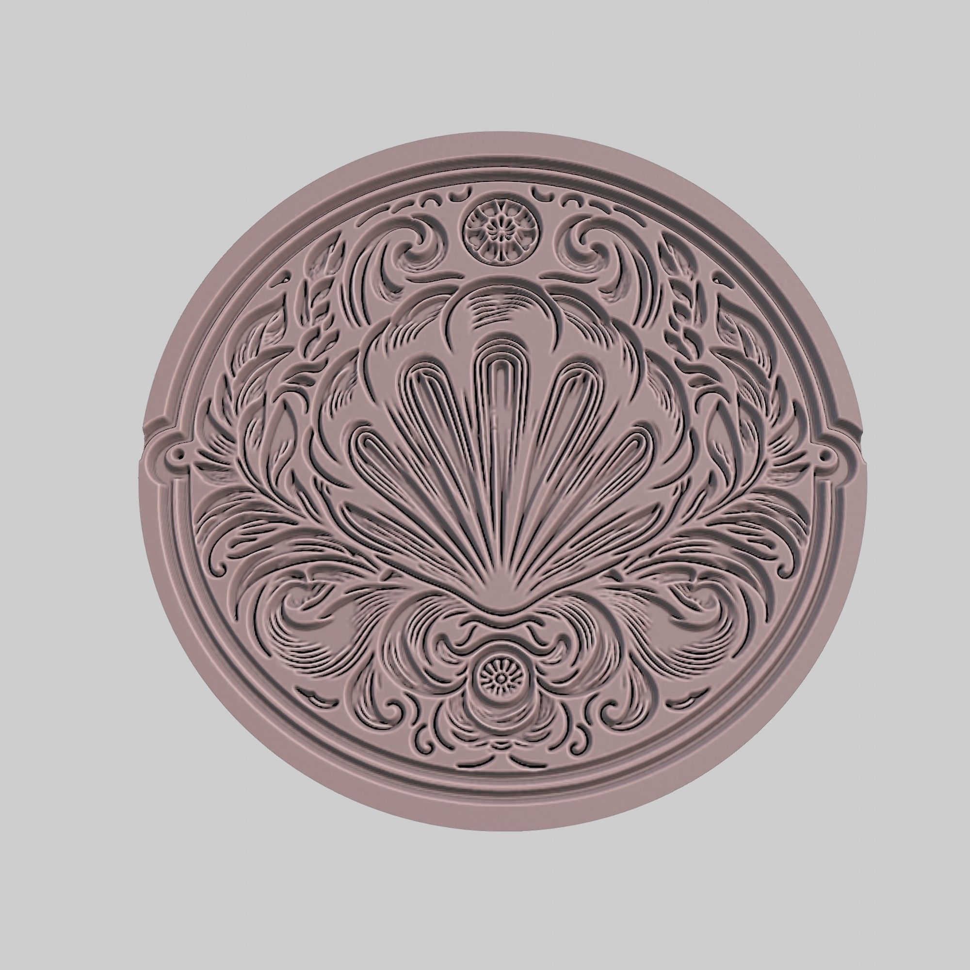 Mussel Animal Medallion Mussel Print Model 3D print model_2