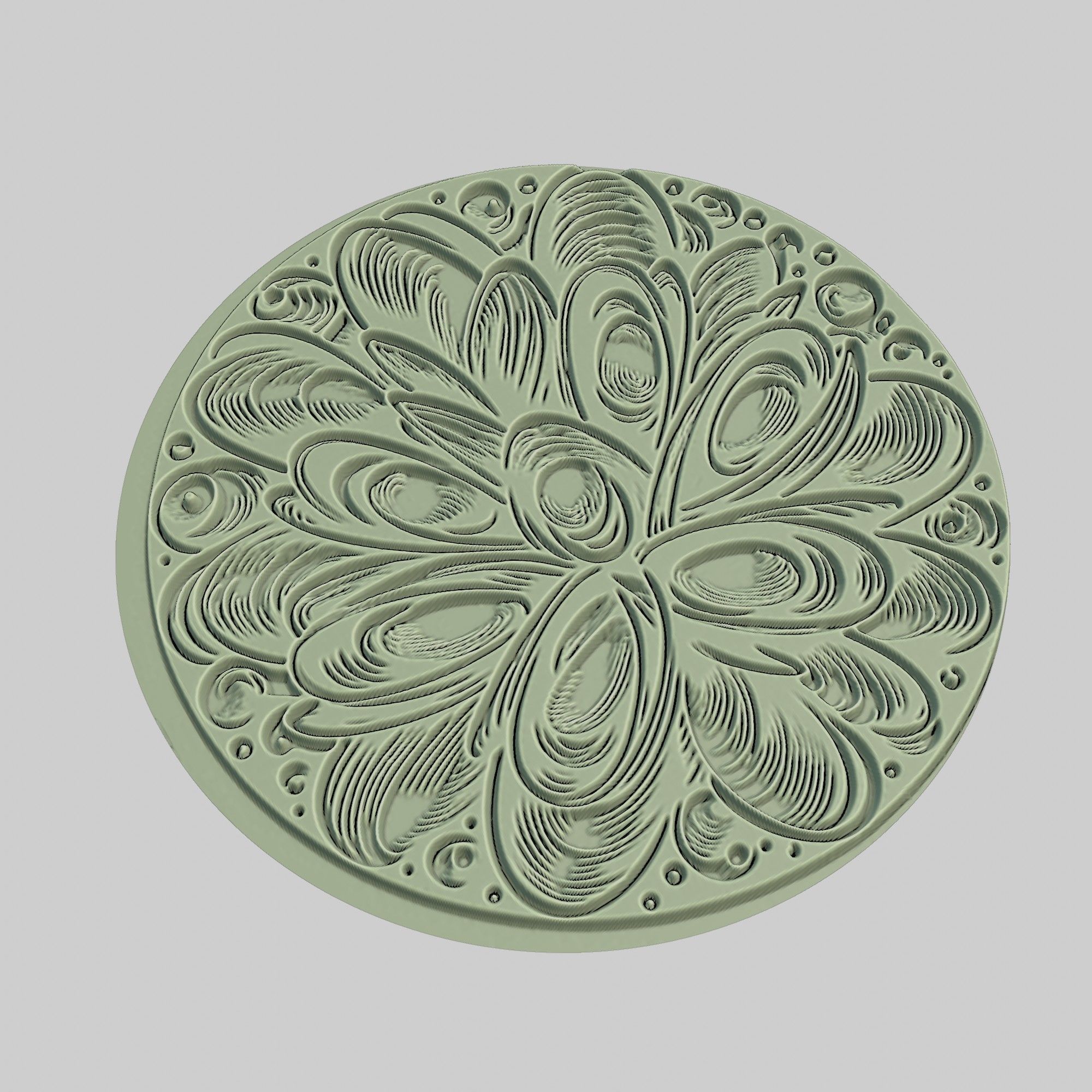 Mussel Animal Medallion Mussel Print Model 3D print model_3