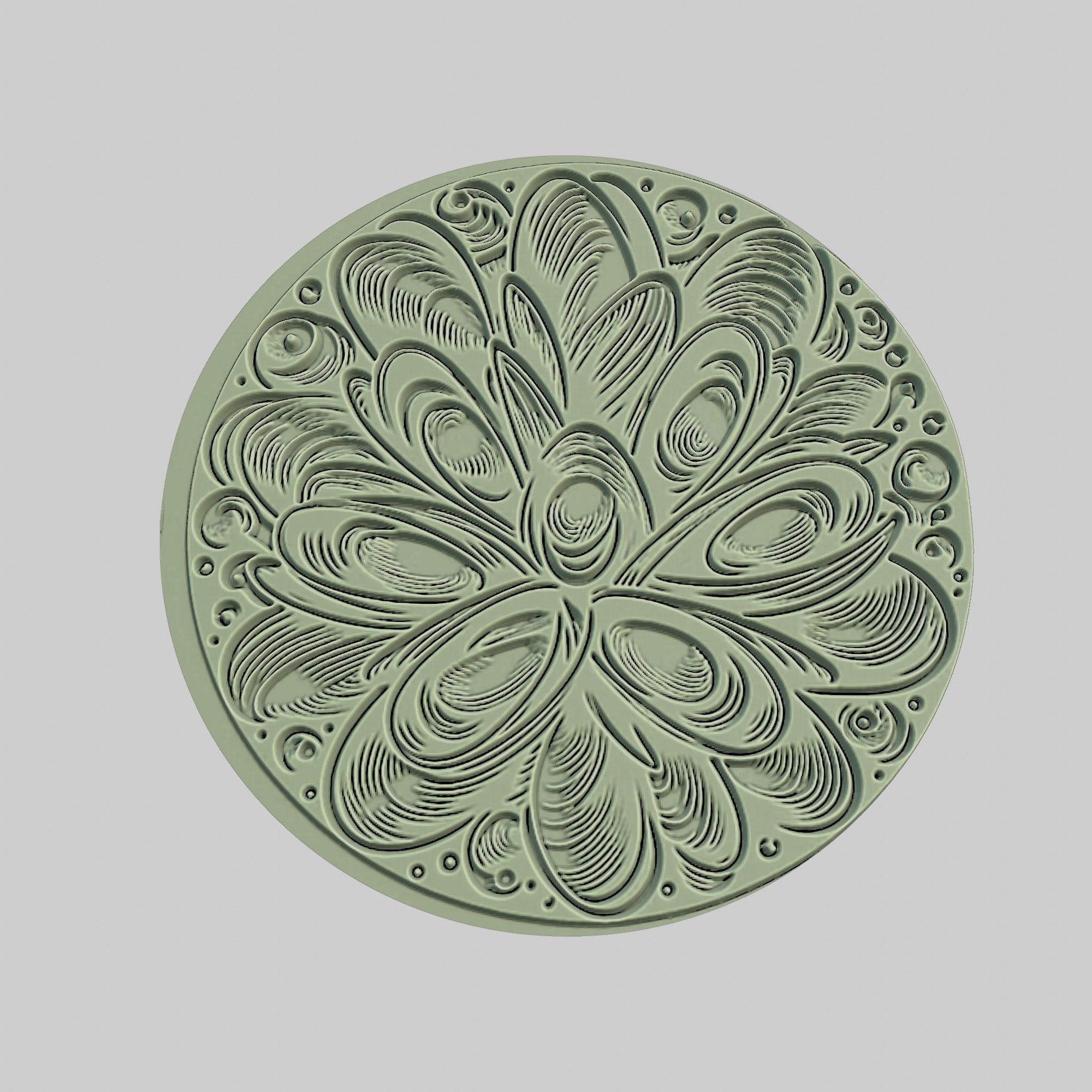 Mussel Animal Medallion Mussel Print Model 3D print model_2