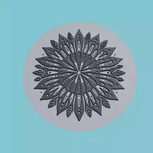 Sea urchin Animal Medallion Sea urchin Print Model