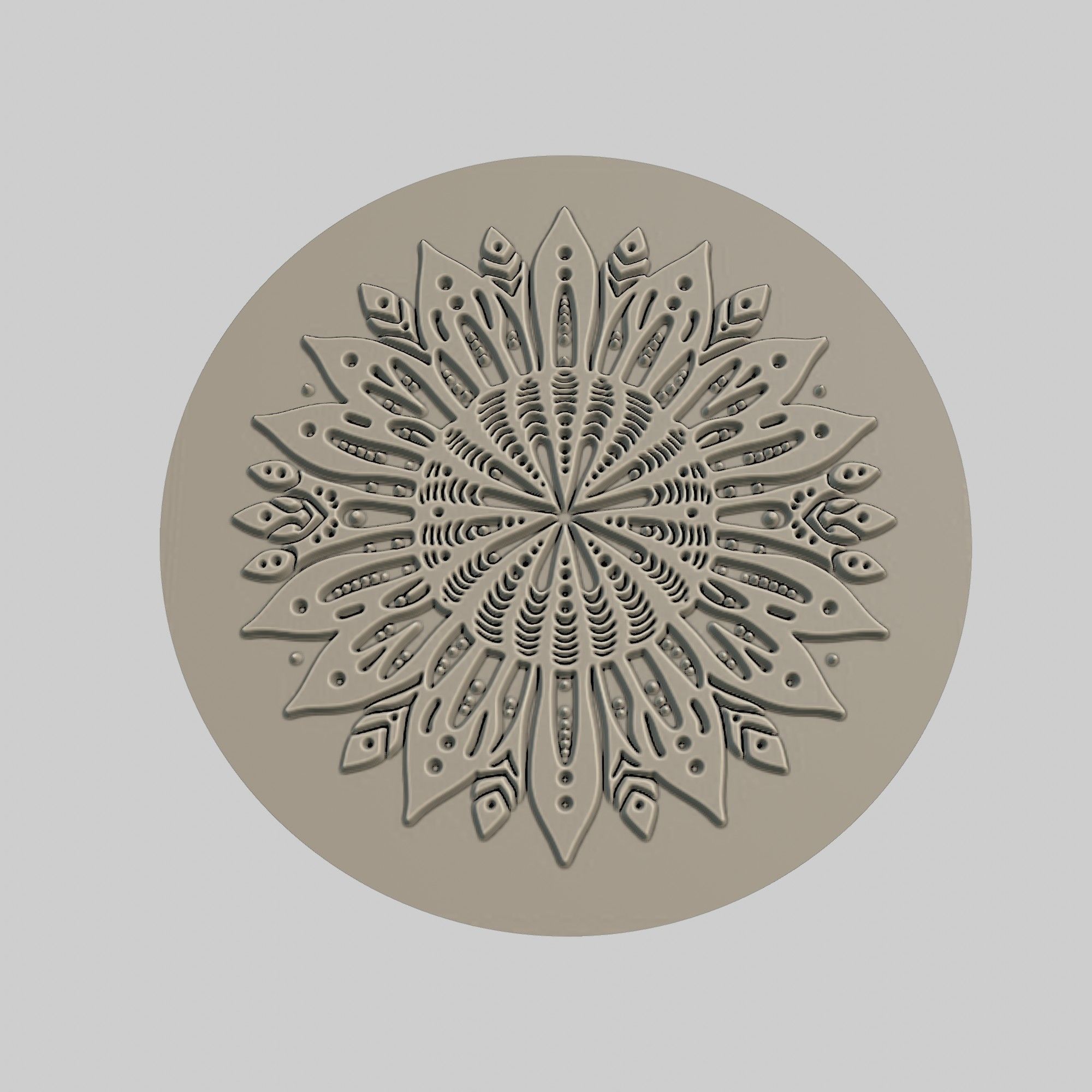 Sea urchin Animal Medallion Sea urchin Print Model 3D print model_2
