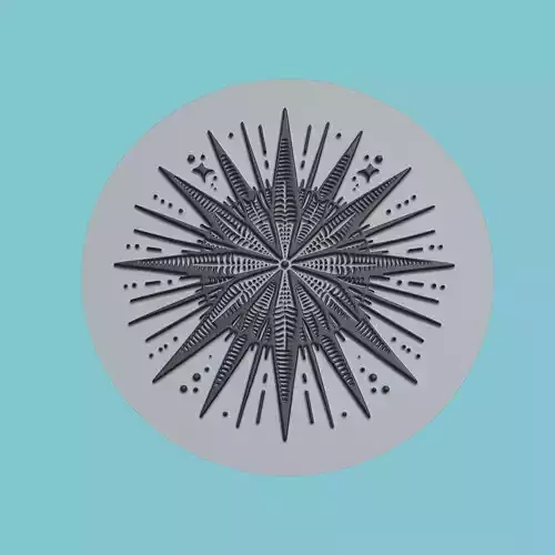 Sea urchin Animal Medallion Sea urchin Print Model