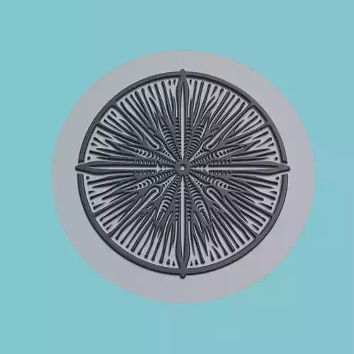 Sea urchin Animal Medallion Sea urchin Print Model