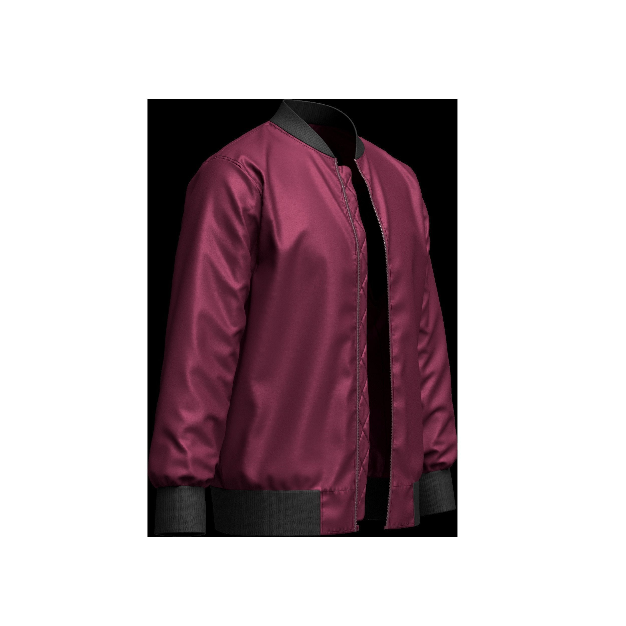  Men Bomber Jacket 3D Model 3D model_5