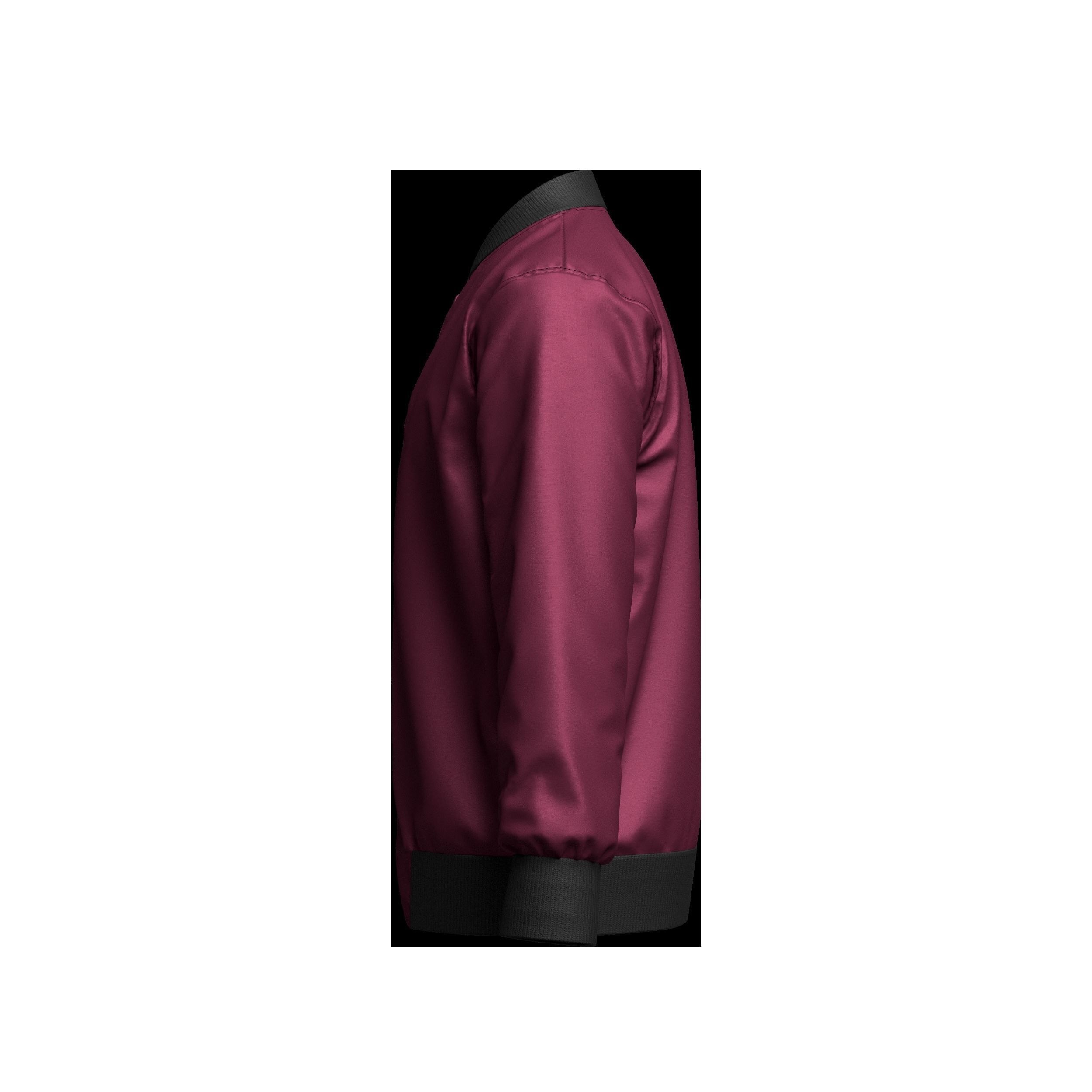  Men Bomber Jacket 3D Model 3D model_10