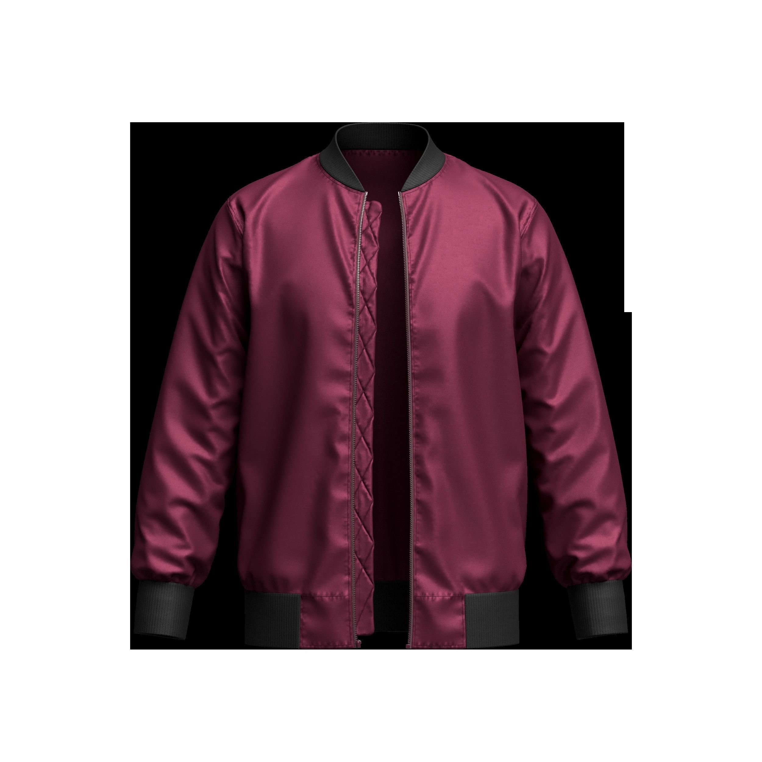  Men Bomber Jacket 3D Model 3D model_4