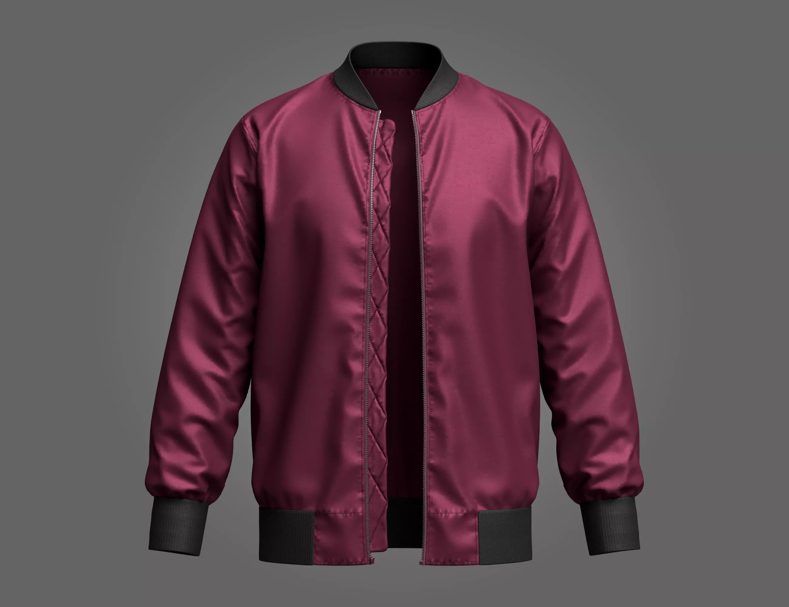  Men Bomber Jacket 3D Model 3D model_0