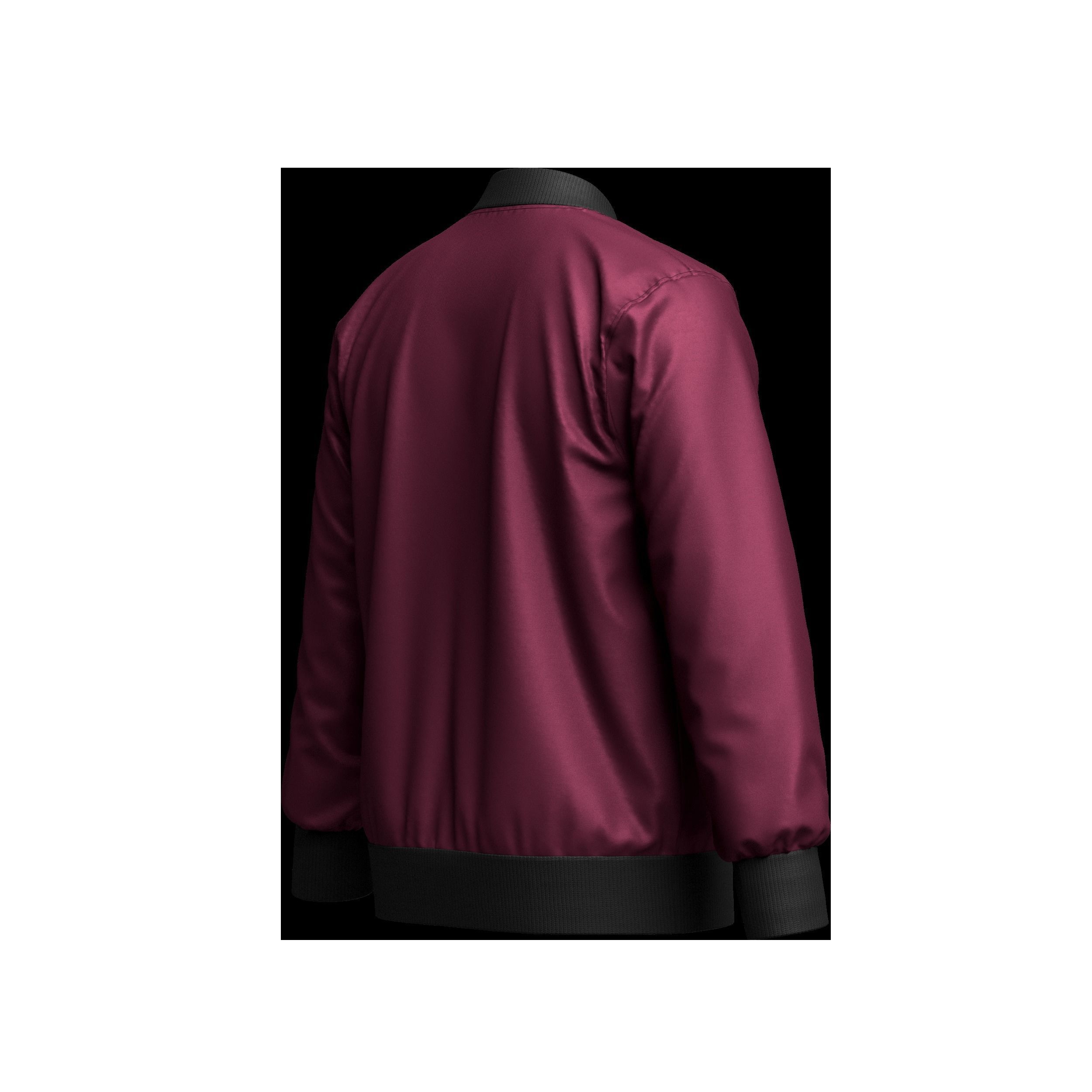  Men Bomber Jacket 3D Model 3D model_7