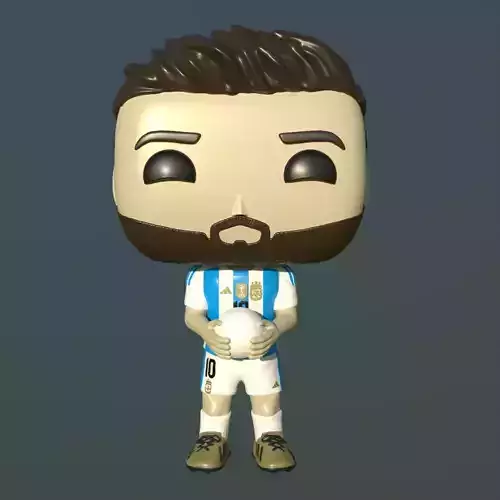 Messi Copa America 2024 3D print model